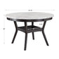 White Faux Marble Round Table - 48" Dining Table