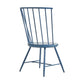 High Back Windsor Classic Dining Chairs (Set of 2) - Blue Steel