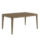 Antique Taupe Wood Extending Dining Table