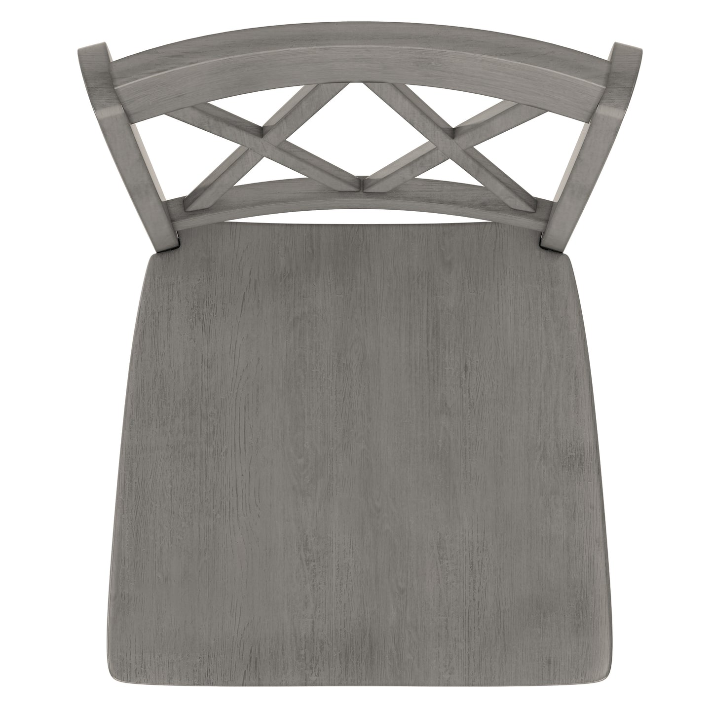 X-Back Bar Height Chairs (Set of 2) - Antiqua Gray Finish