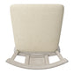 Panel Back Counter Height Wood Swivel Chair - Antique White Finish