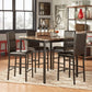 Metal Upholstered Counter Height Chairs (Set of 4)