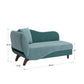 Two-Tone Dark & Light Functional Chaise With 1 Pillow - Green