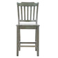 Slat Back Wood Counter Height Chairs (Set of 2) - Antique Sage Finish