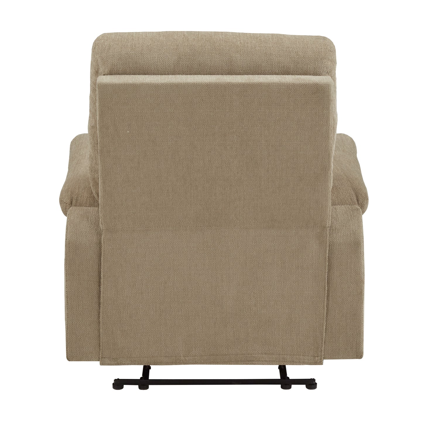 Chenille Fabric Manual Recliner - Tan