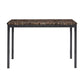 Faux Marble Top 5-Piece Dining Set - Brown Faux Marble, Brown Faux Leather