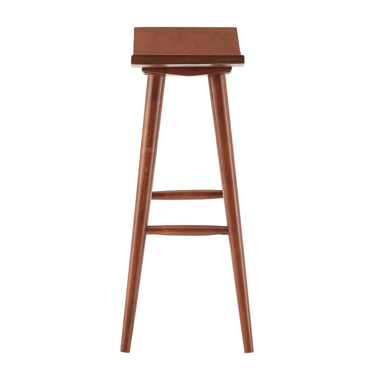 Solid Wood 24" Counter Stool (Set of 2) - Oak Finish