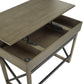 Lift Top Desk with Charging Station - Gray