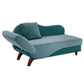 Two-Tone Dark & Light Functional Chaise With 1 Pillow - Green