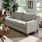 Fabric Sofa with Down Feather Cushions - Gray