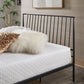 Matte Black Finish Metal Bed - Queen (Queen Size)