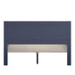 Horizontal Panel Platform Bed - Twilight Blue, Queen