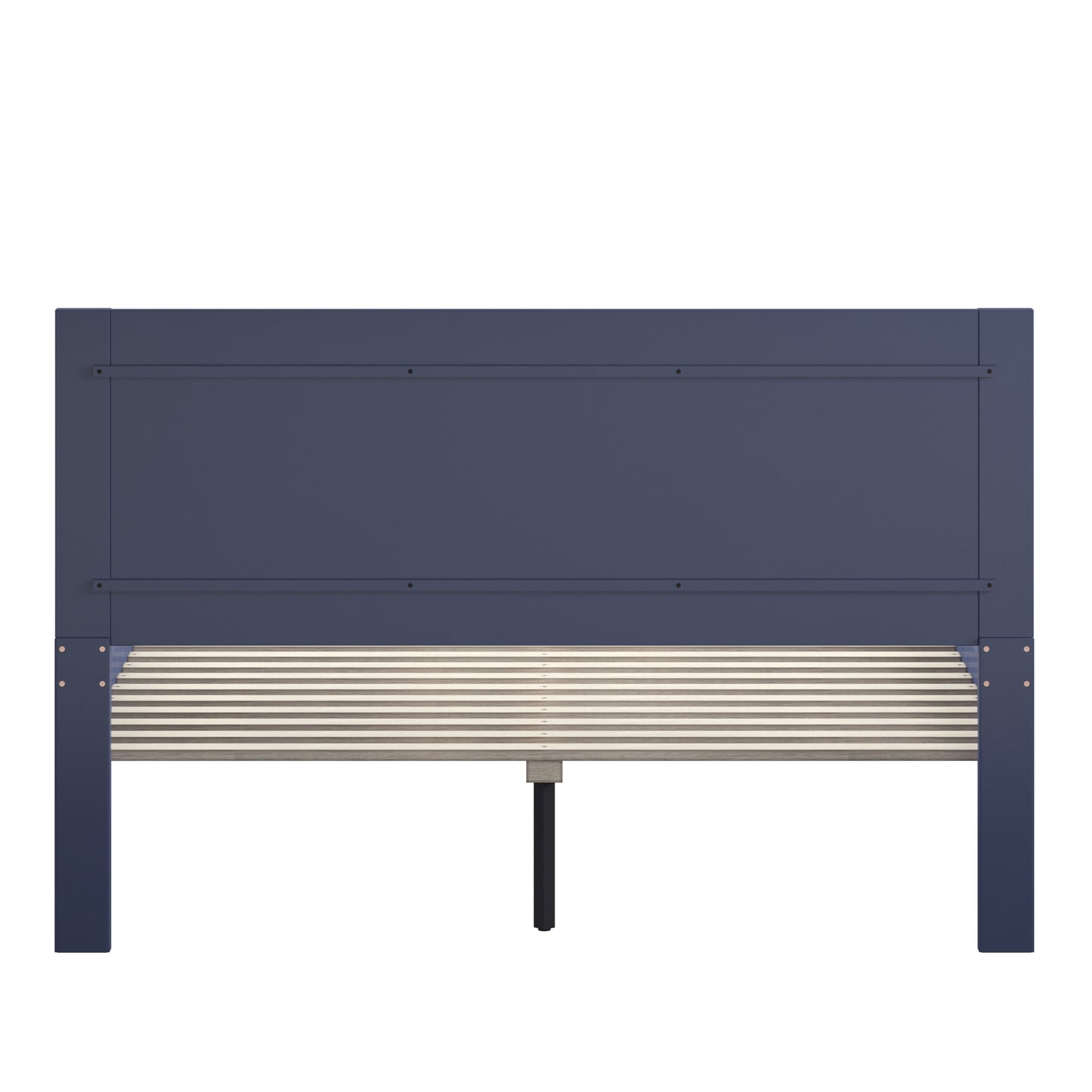 Horizontal Panel Platform Bed - Twilight Blue, Queen