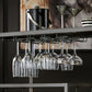 Glass Top Metal Bar Cart - Dark Gray Matallic