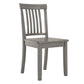 60-inch Ractangular Antiqua Gray Dining Sat - Mission Back Chairs, 6-Piece Set