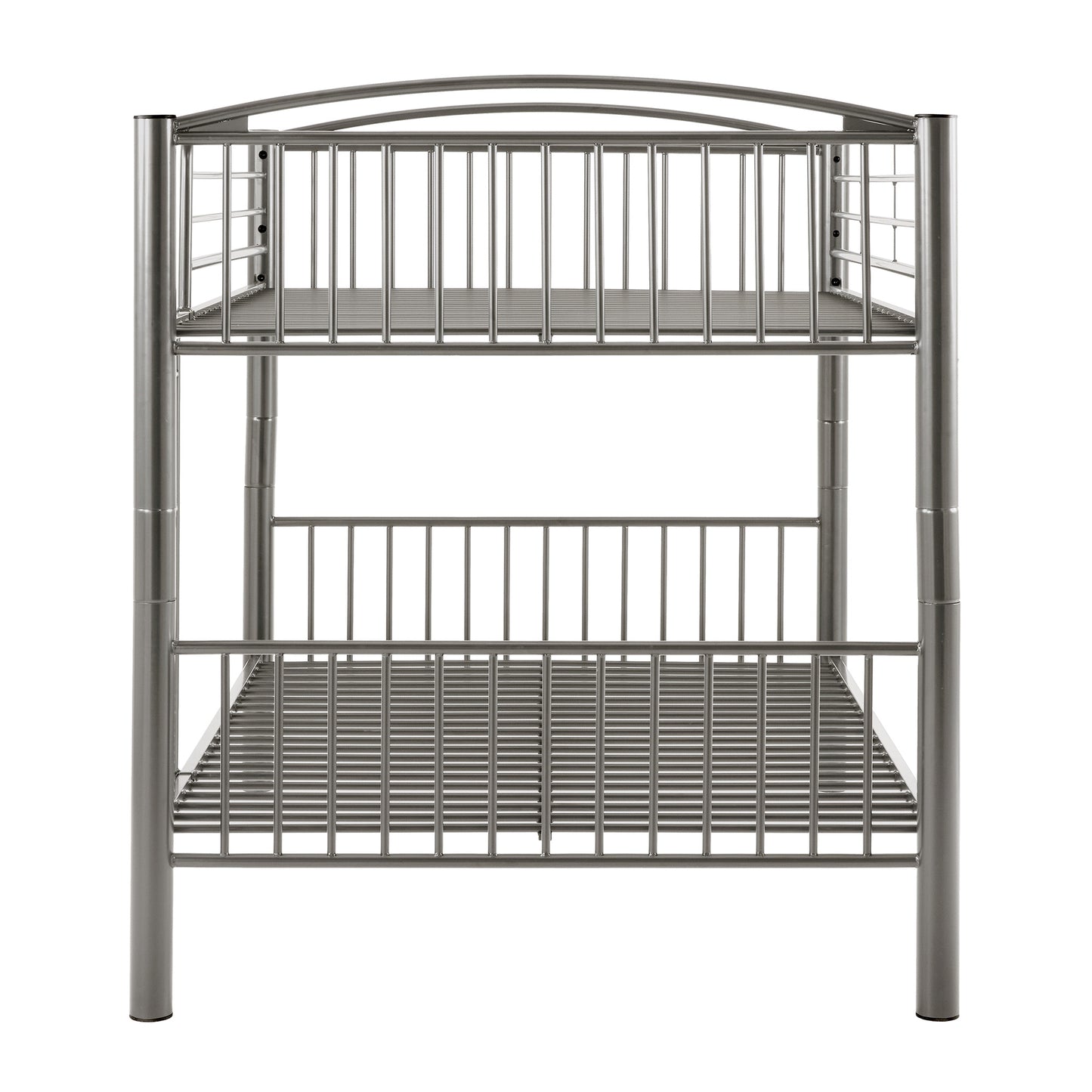 VersaFlex Metal Bunk Bed - Gray, Convertible Full over Full