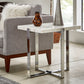 Marble Top Chrome Framed Tables - End Table, Coffee Table, and Sofa Table Set