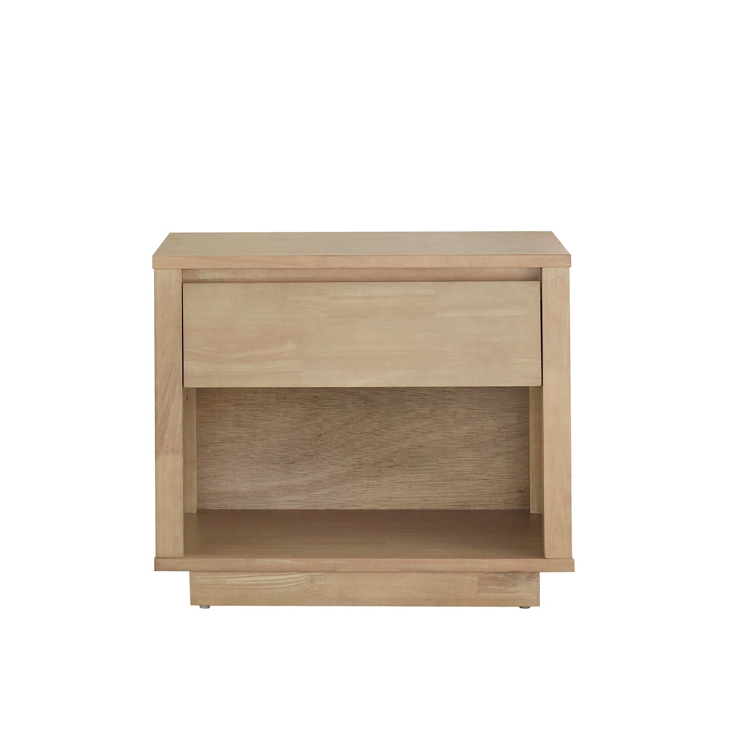 Danish-inspired Modern 1-Drawer Nightstand - Natural Finish