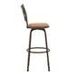 Double X-Back Wood Trim 3-Pack Adjustable Stools - Bronze Finish