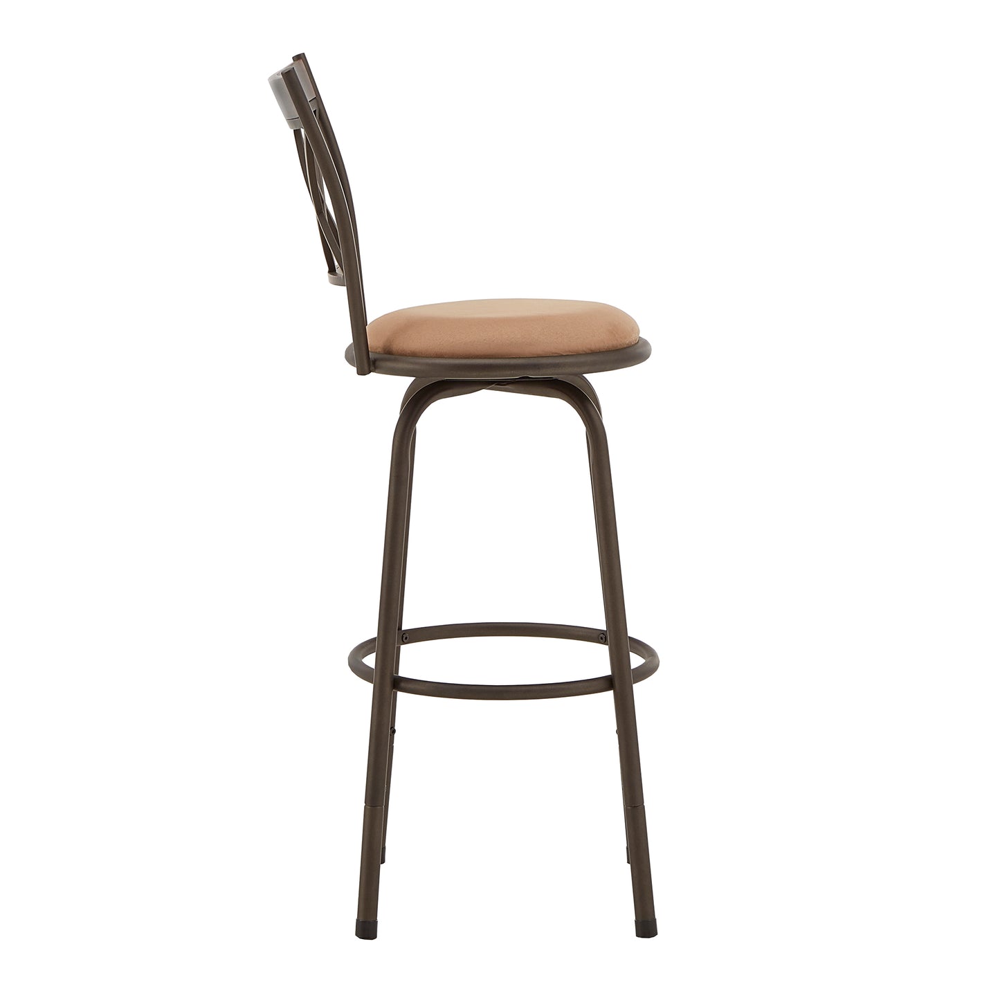 Double X-Back Wood Trim 3-Pack Adjustable Stools - Bronze Finish