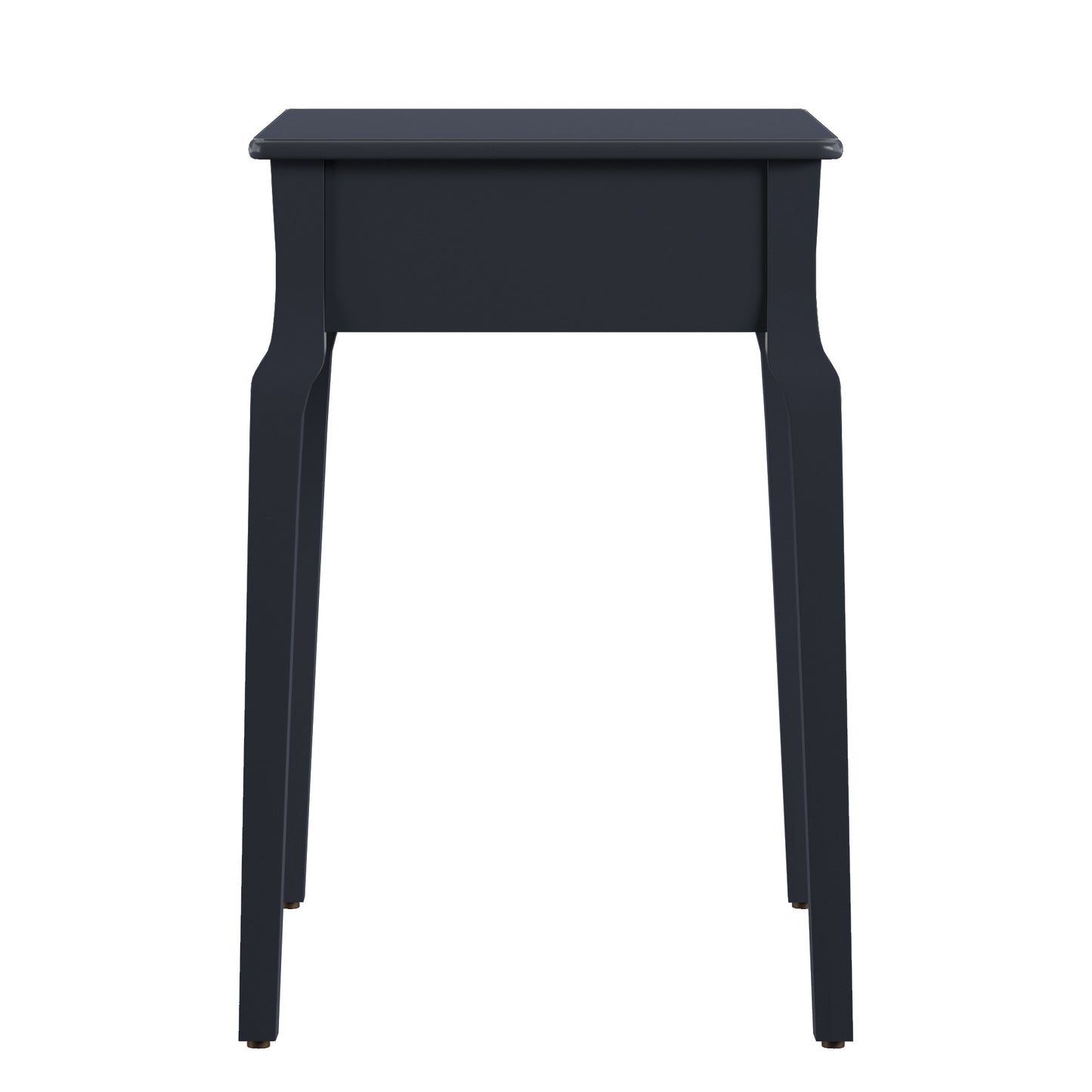 1-Drawer Wood Side Table - Black