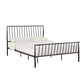 Matte Black Finish Metal Bed - Queen (Queen Size)