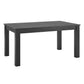 60" Wood Finish Parson Dining Table - Black Oak