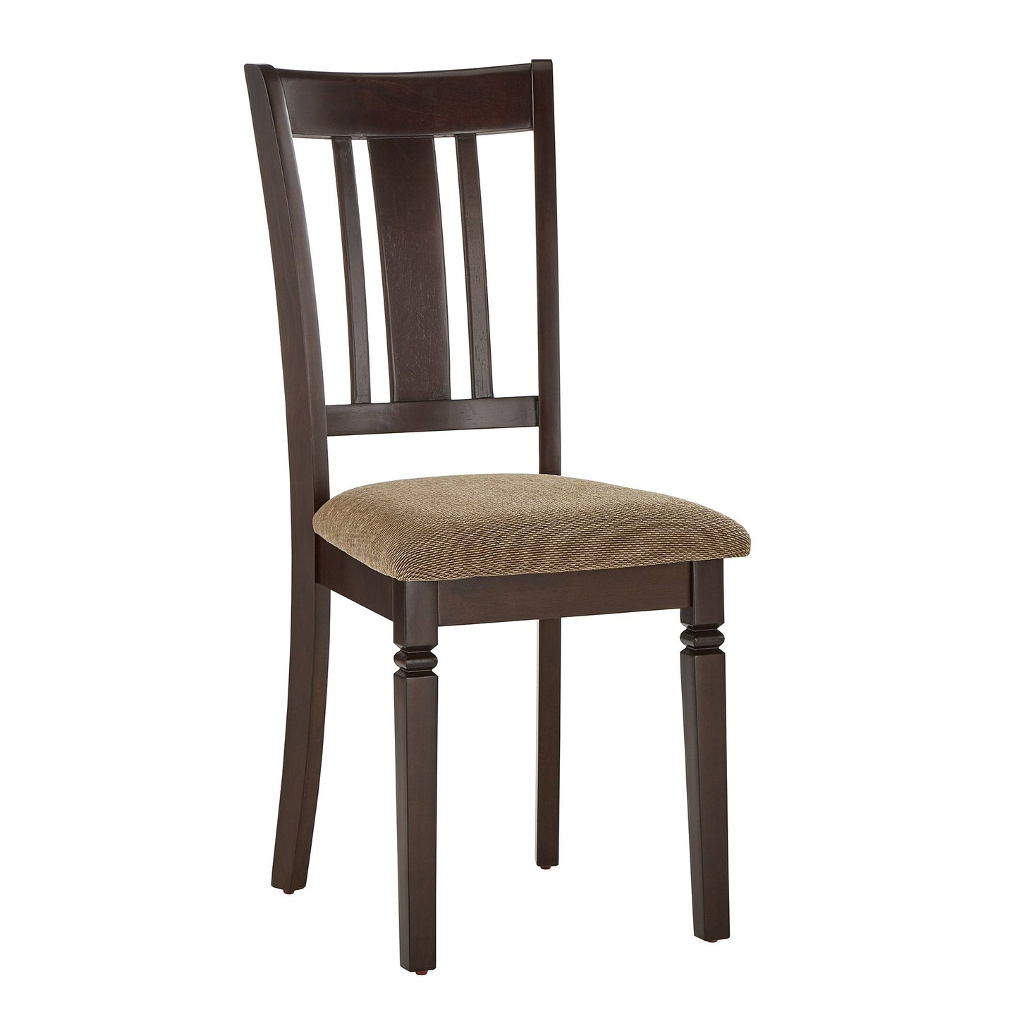 Espresso Finish Upholstered Dining Chairs (Set of 2)