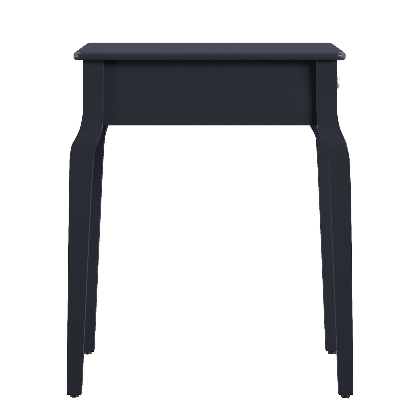 1-Drawer Wood Side Table - Black