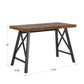 Rustic X-Base Desk - Brown Finish