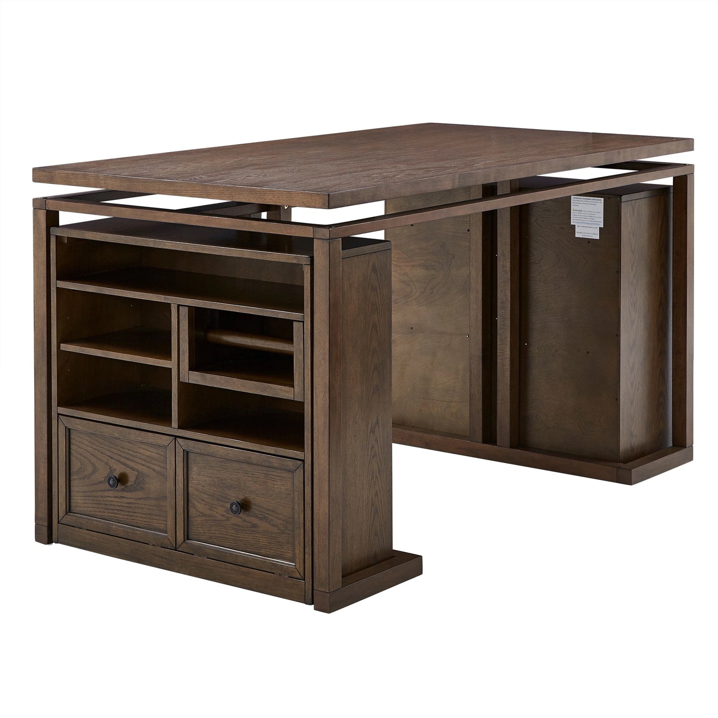 Rectangular Counter Height Dining Table - With Two Storage Cabinets