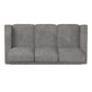 Modern Fabric Upholstered Square Arm Sofa - Sofa, Gray Woven Fabric