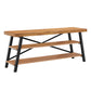 Rustic X-Base 60-inch TV Stand - Oak Finish