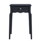 1-Drawer Wood Side Table - Black