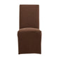 Fabric Upholstered Parsons Dining Chairs (Set of 2) - Brown Slipcover