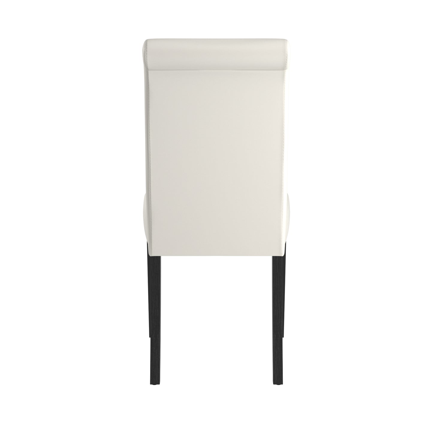 Faux Leather Upholstered Dining Chair (Set of 2) - White Vinyl