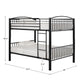 VersaFlex Metal Bunk Bed - Black, Convertible Full over Full