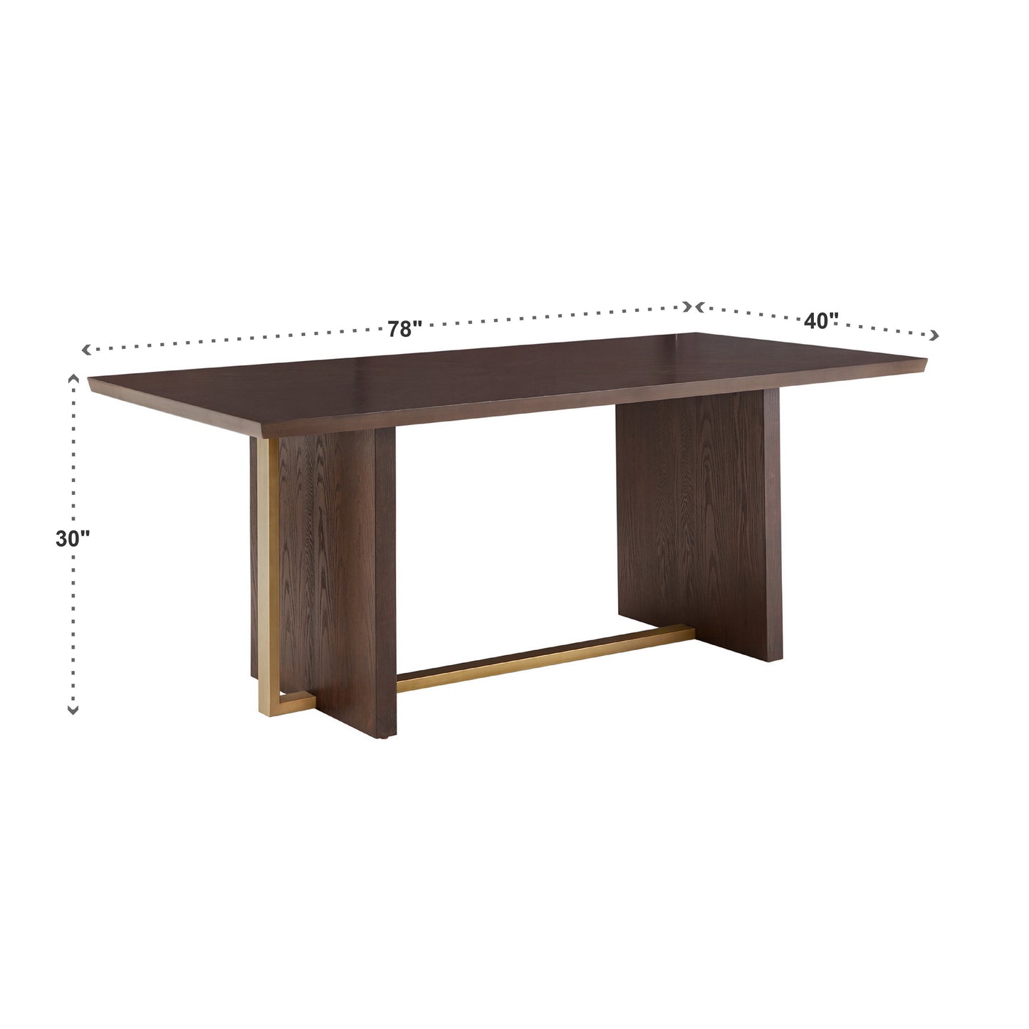 Espresso 78-inch Rectangular Dining Table