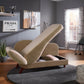 Two-Tone Dark & Light Functional Chaise With 1 Pillow - Beige