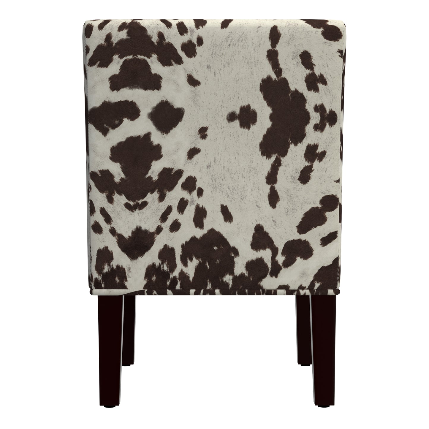 Cowhide Fabric Accent Chair - Brown Cowhide Print