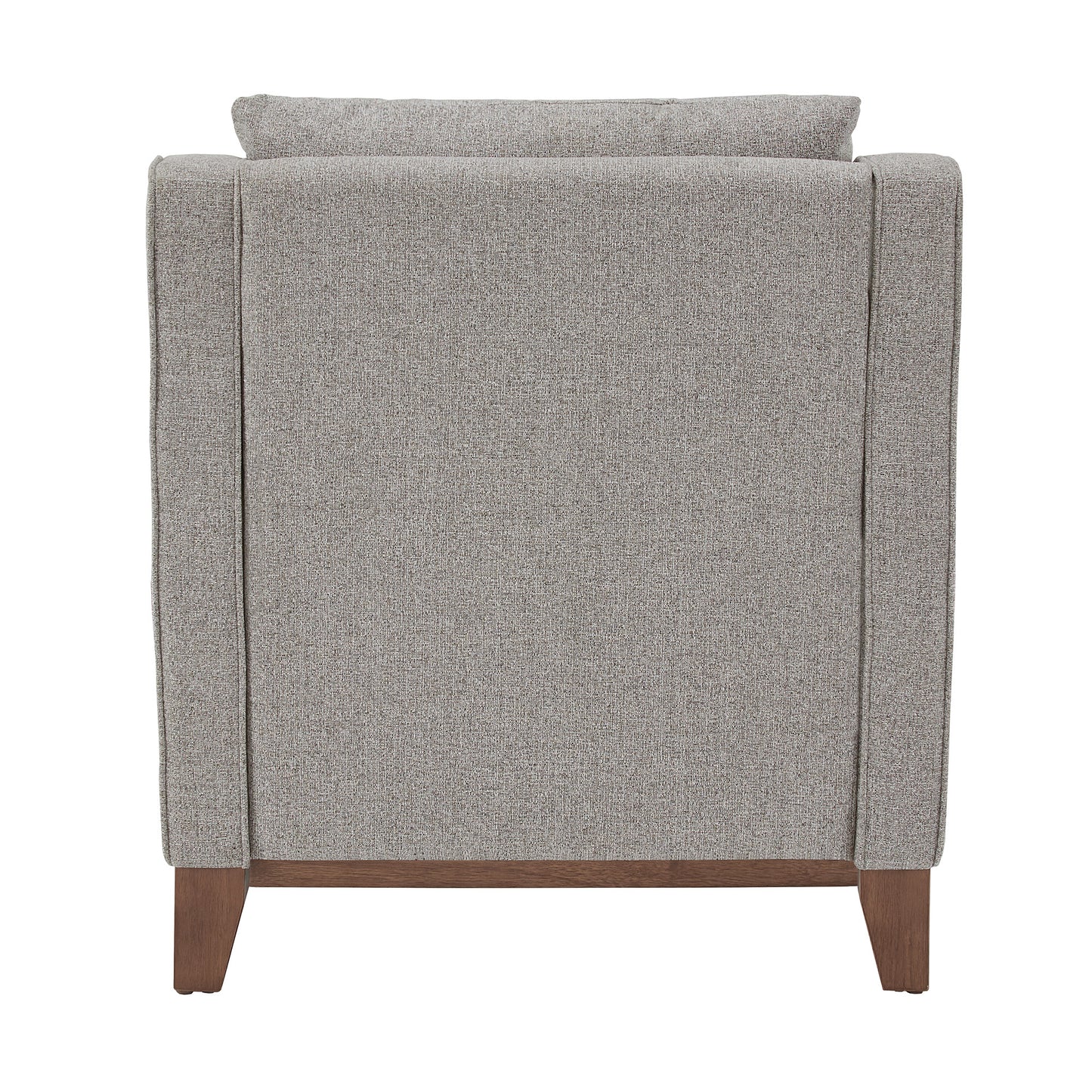 Fabric Chair with Down Feather Cushions - Gray