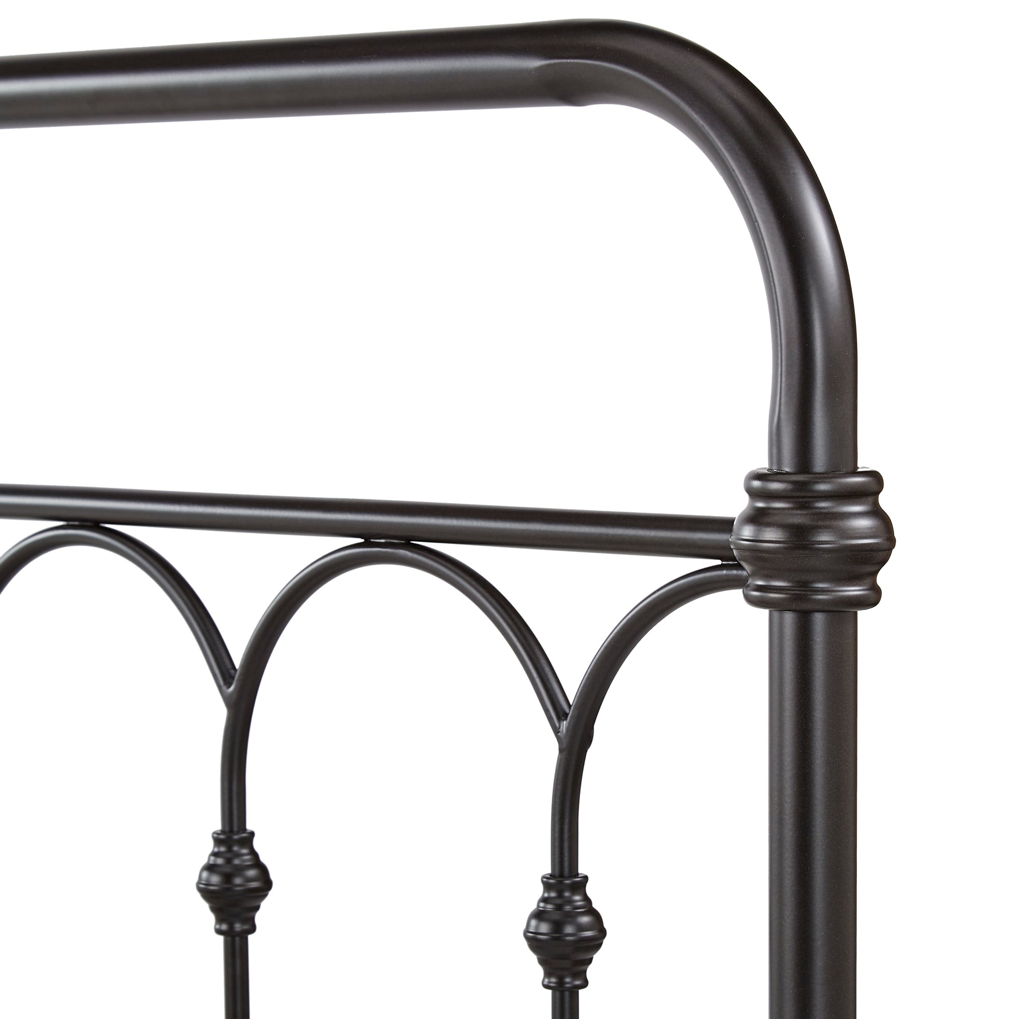 Casted Knot Metal Bed Dark Bronze Finish King King Size By Inspire Q Classic Inspire Q Home