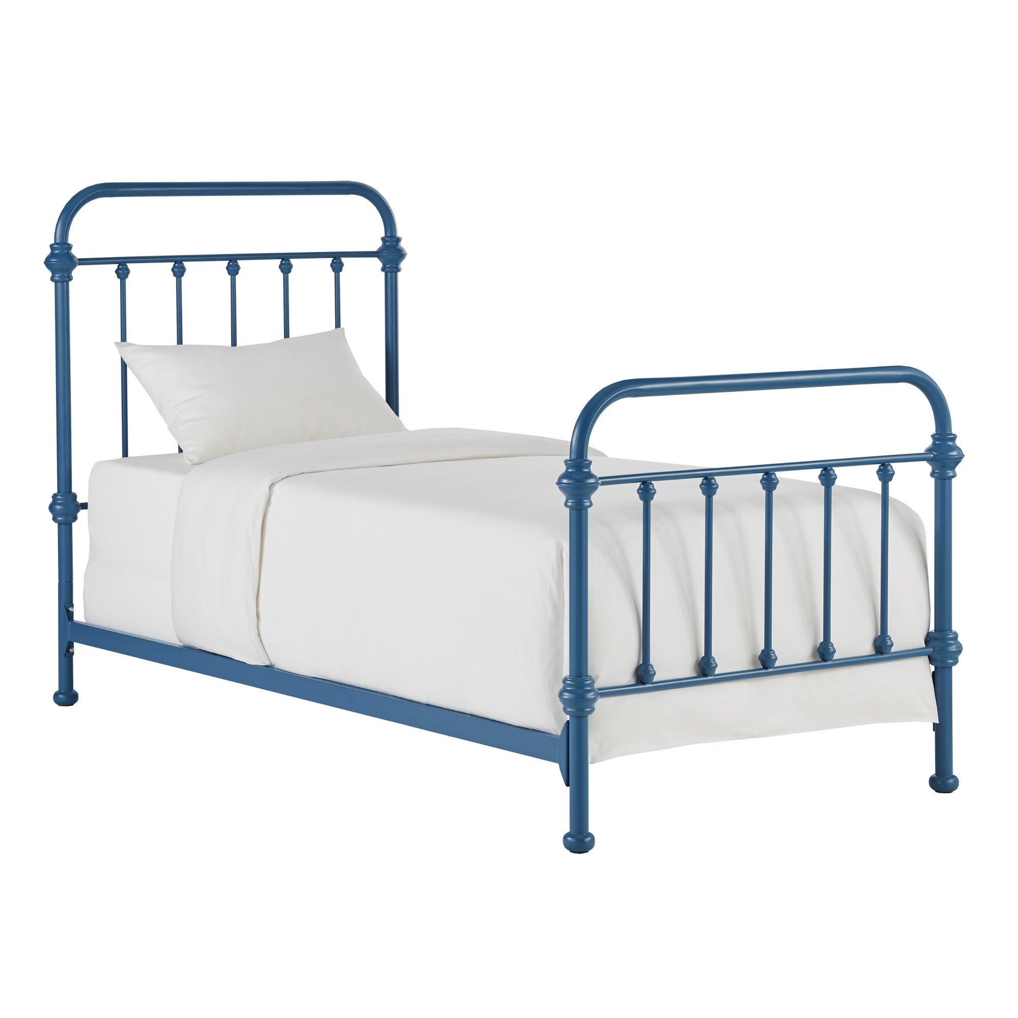 Blue metal outlet twin bed