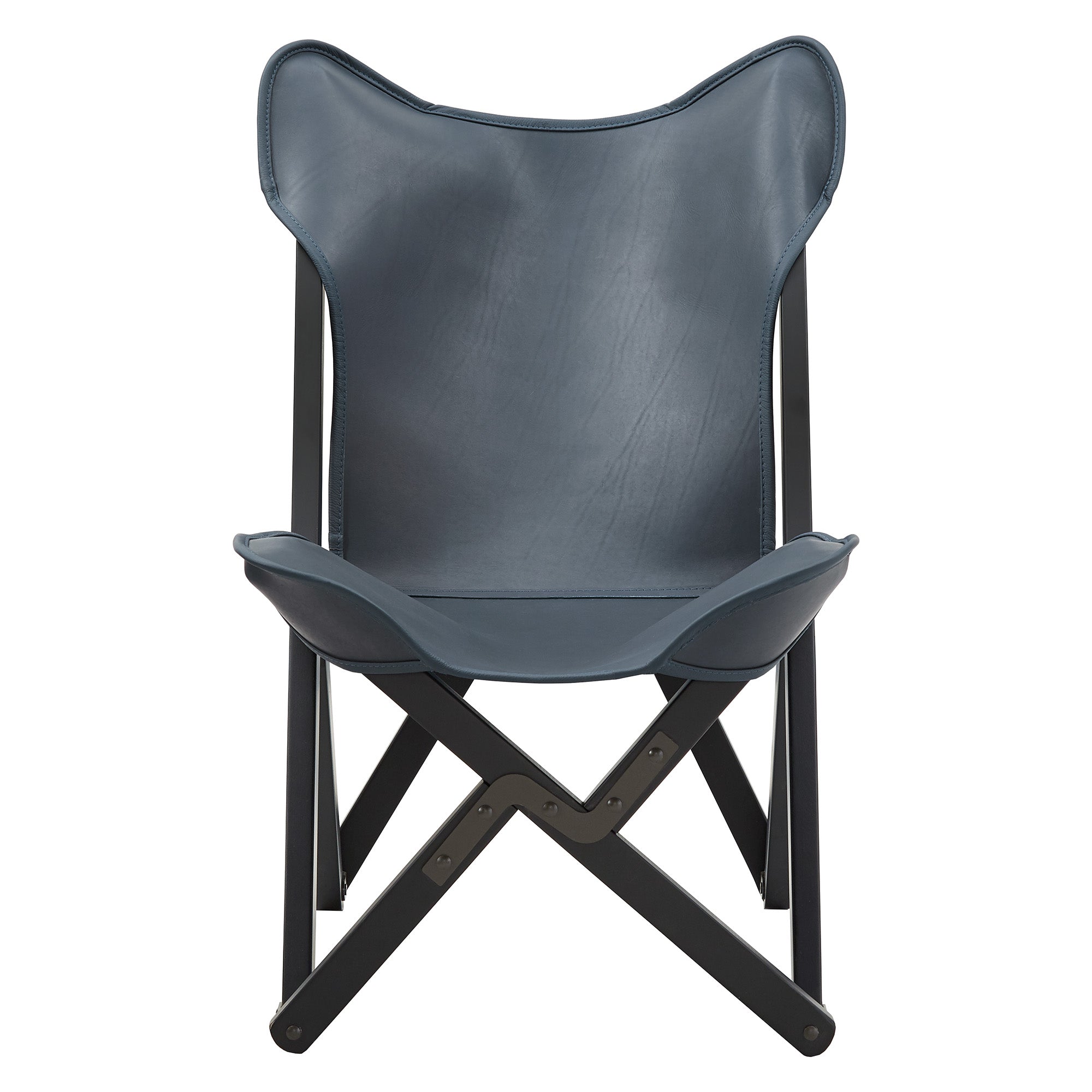 Black leather folding online chairs