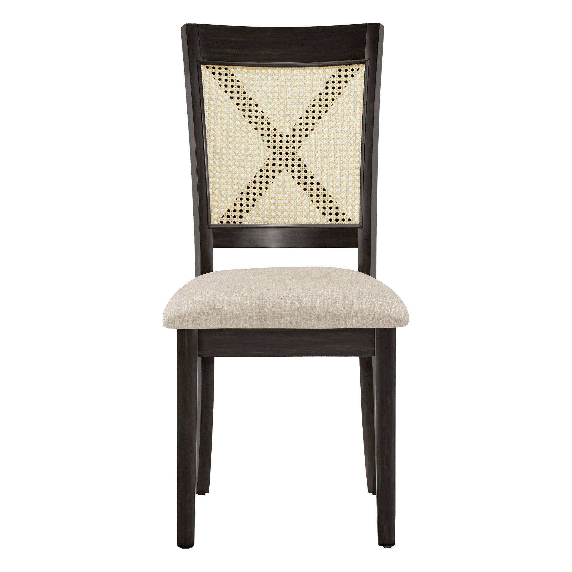 Cane back dining chairs black hot sale