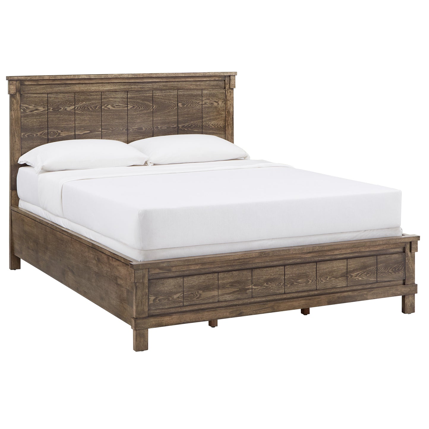 Wood Panel Queen Platform Bed