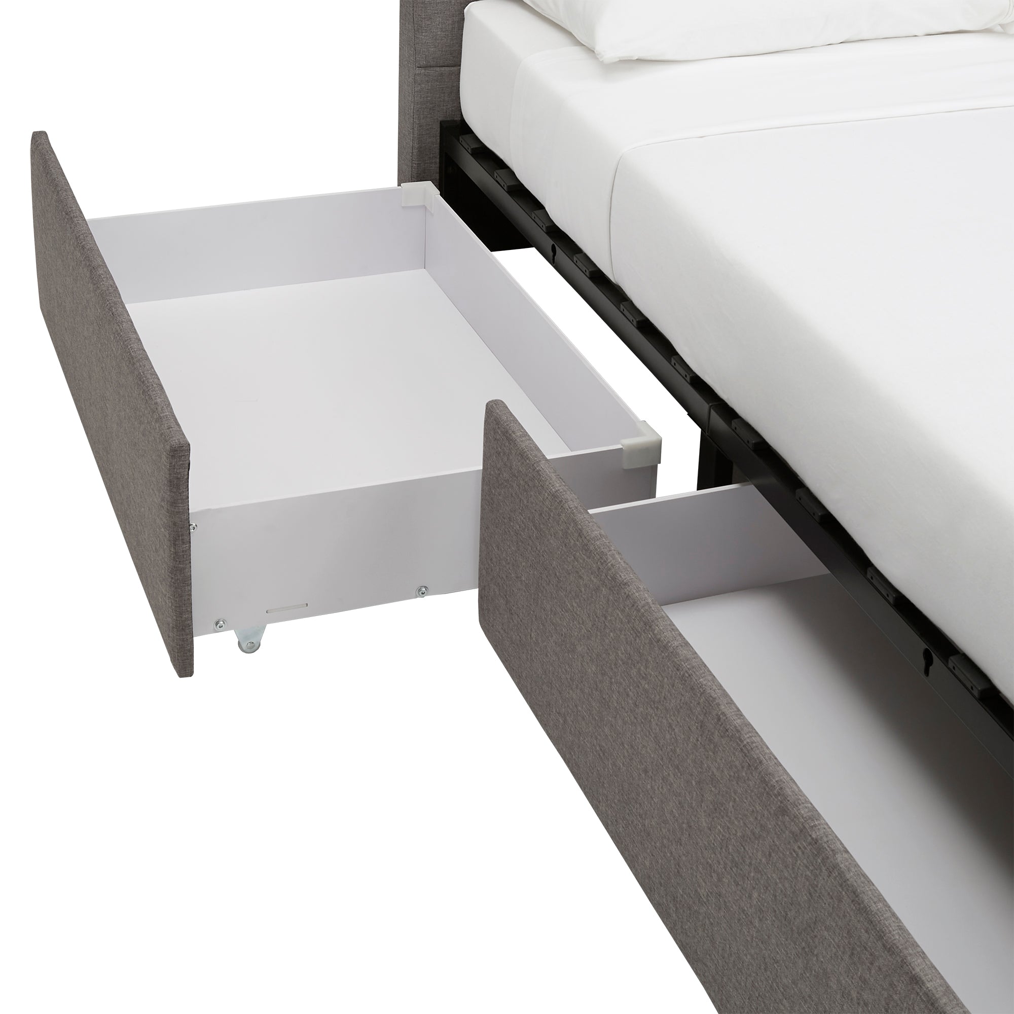 Aslef king upholstered on sale storage platform bed