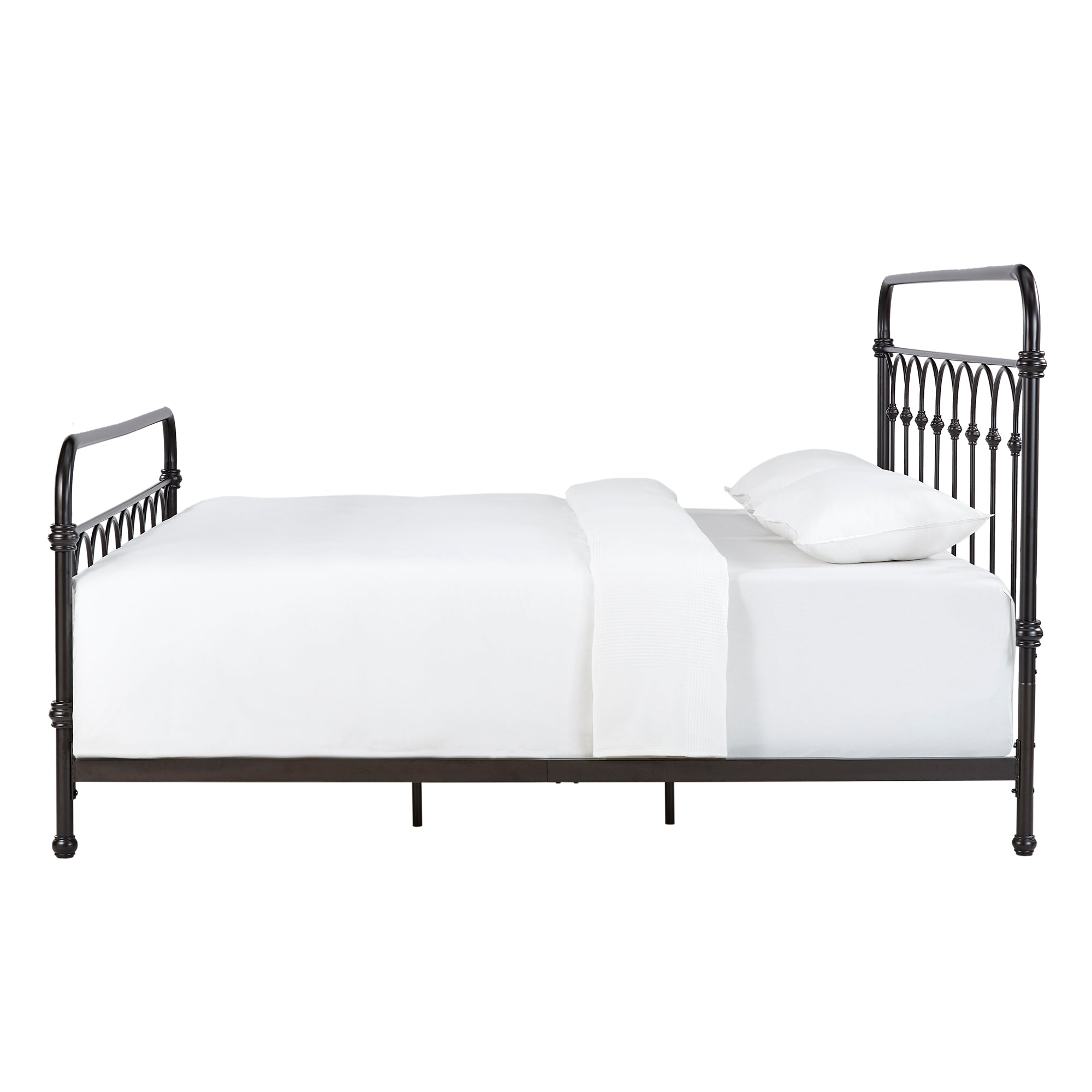 Casted Knot Metal Bed Dark Bronze Finish King King Size By Inspire Q Classic Inspire Q Home