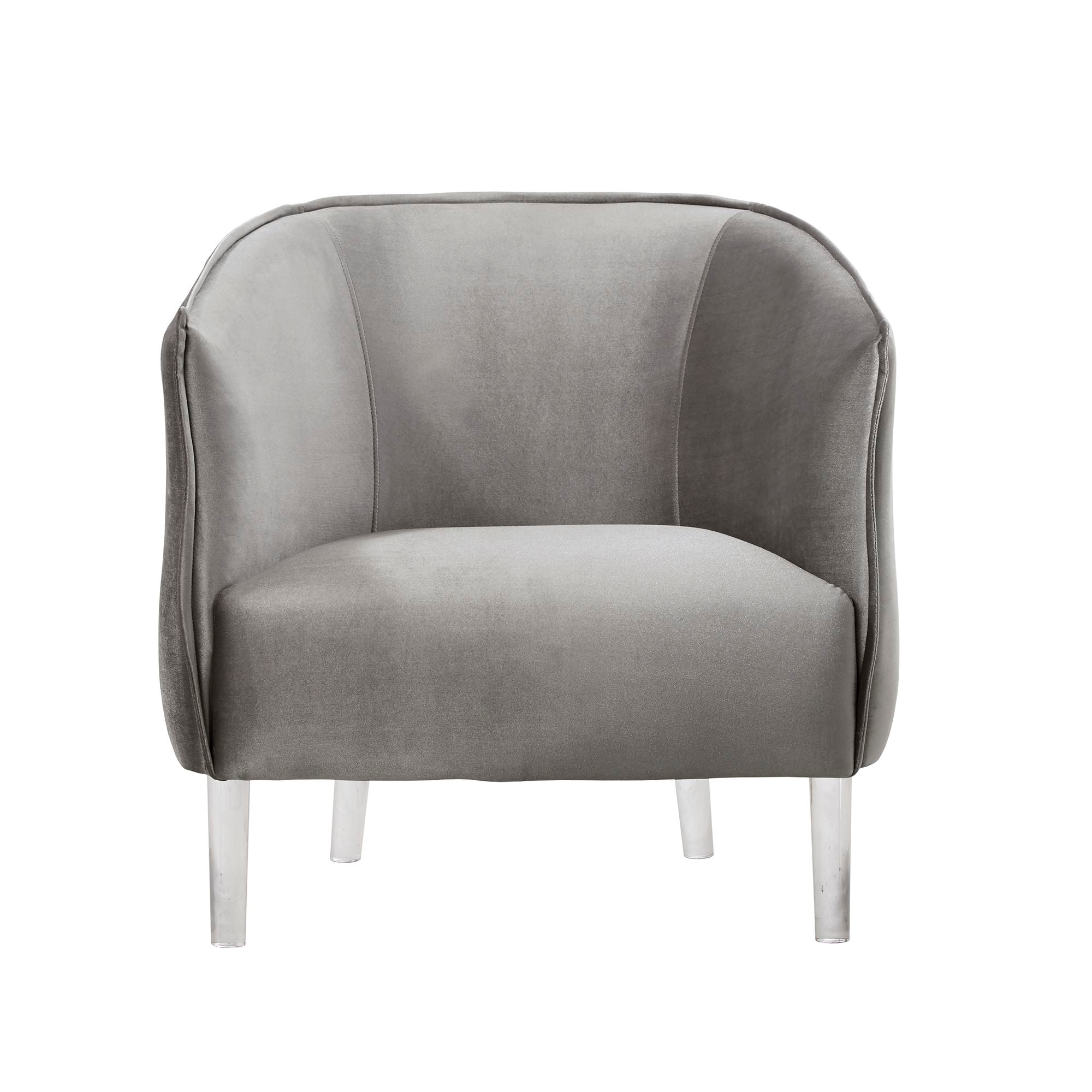 Silver velvet best sale tub chair