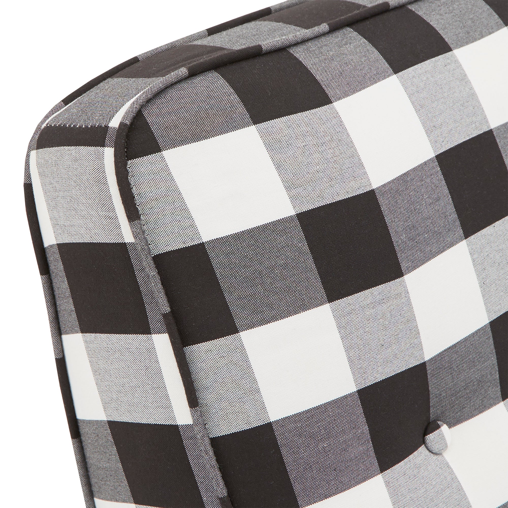 Black and white discount buffalo plaid accent chair